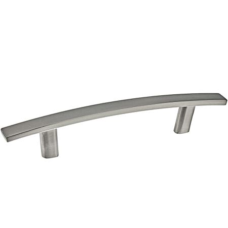 3-25/32 in Brushed Nickel Transitional Metal Pull