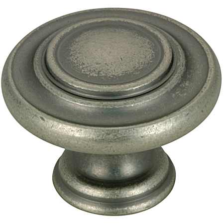 1-11/32 in Pewter Traditional Metal Knob