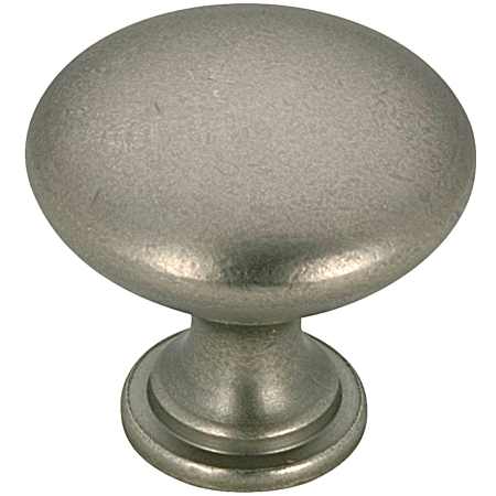 1-3/16 in Pewter Contemporary Metal Knob