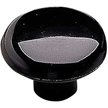 1-1/2 in Black Functional Plastic Knob
