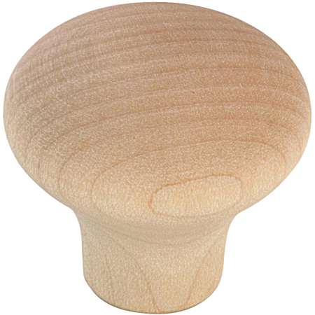 1-1/4 in Unfinished Maple Eclectic Wood Knob