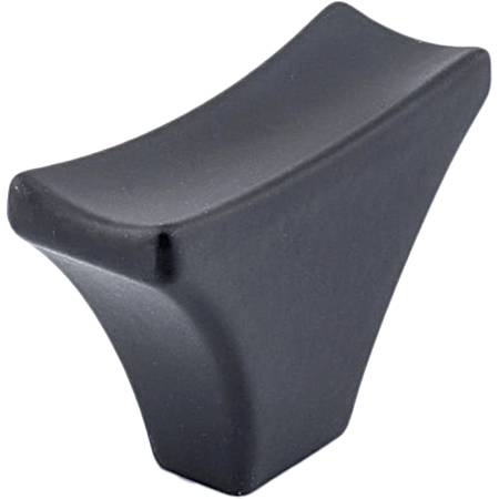 1-9/16 in Matte Black Transitional Metal Knob