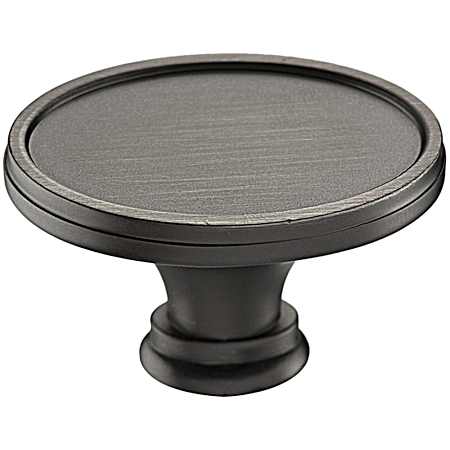 1-17/32 in Antique Nickel Transitional Metal Knob