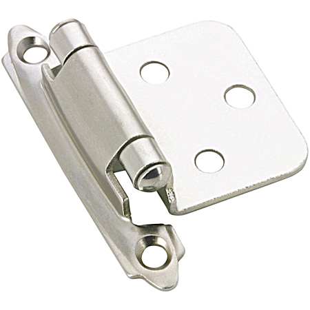 Chrome Finish Semi-Concealed Self-Closing Hinge