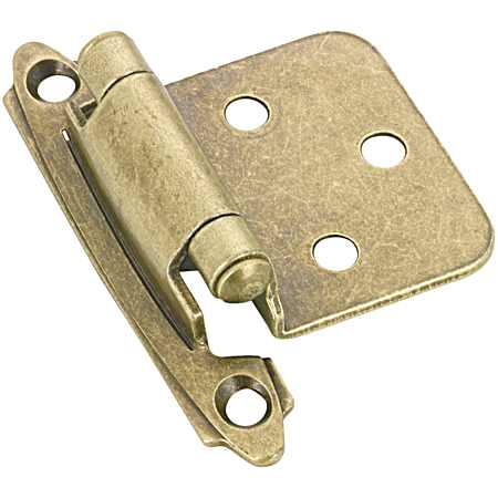 Antique Brass Finish Semi-Concealed Self-Closing Hinge