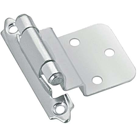 3/8 in Brushed Nickel Finish Semi-Concealed Self-Closing Hinge