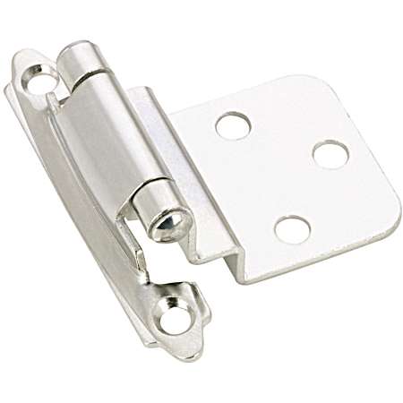 3/8 in Chrome Finish Semi-Concealed Self-Closing Hinge