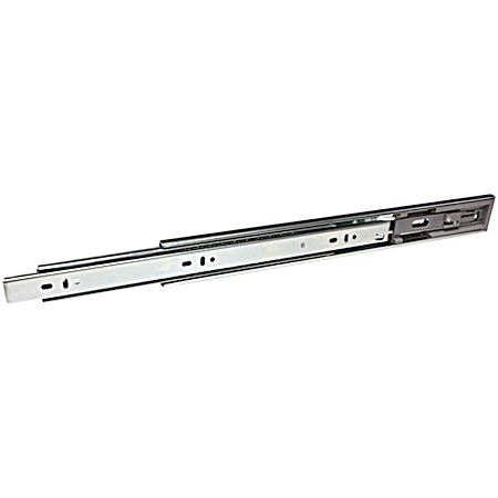 22 in Zinc Finish Full Extension Soft-Closing Slide - 2 Pk