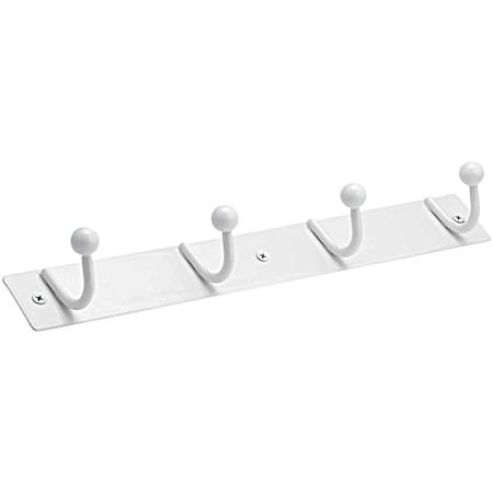 White Utility Hook Rack