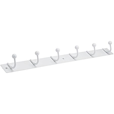 White Utility Hook Rack