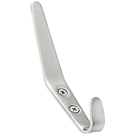Brushed Nickel Contemporary Metal Hook