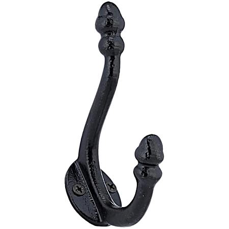 Matte Black Classic Forged Iron Hook