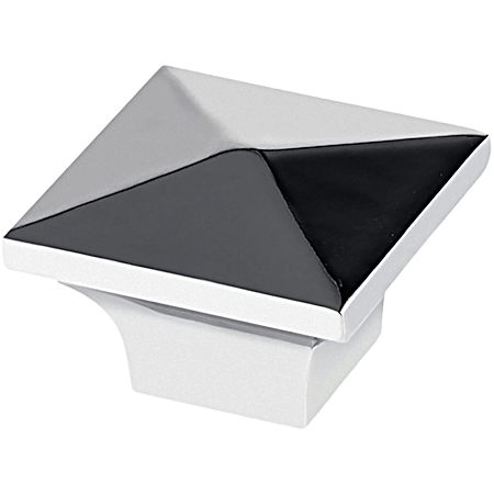 1-1/4 in Chrome Contemporary Metal Knob