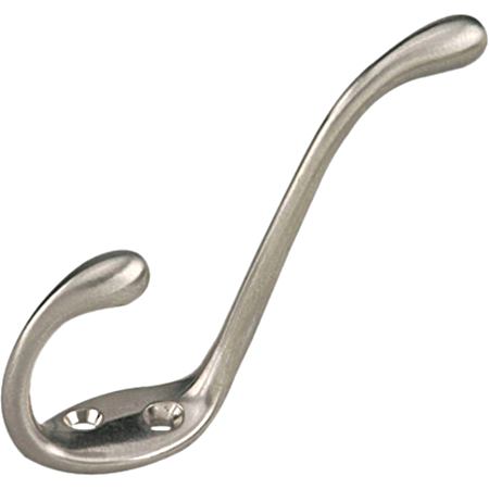 Brushed Nickel Utility Metal Hook