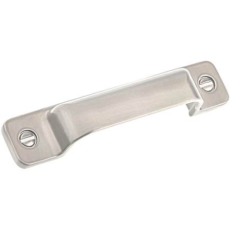 3-25/32 in Brushed Nickel Transitional Metal Pull
