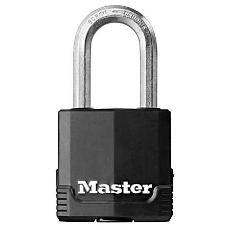 Magnum 1.75 in Black Covered All-Weather Laminated Steel Padlock