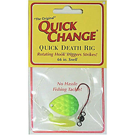 Diamond Chartreuse Green Quick Death Spinner Rig
