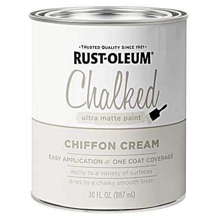 Chalked 30 oz Ultra Matte Chiffon Cream Interior Wall Paint