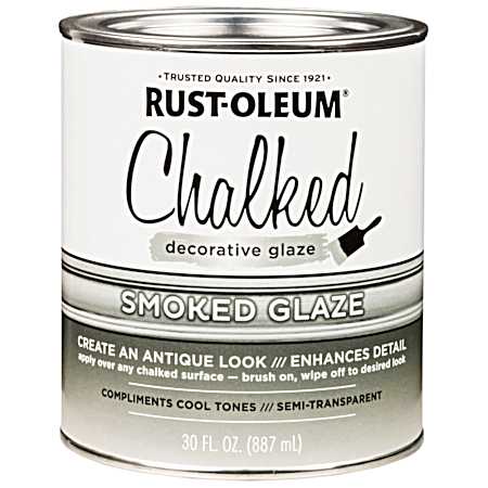 Chalked 30 oz Smoked Glaze Semi-Transparent Decorative Glaze