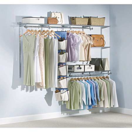 Classic 4-8 ft Titanium Closet Configurations KIt
