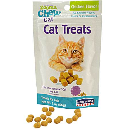 2 oz Refill Cat Treats for ZoomaChew Treat-Dispensing Ball Cat Toy