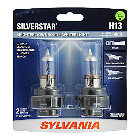 SilverStar Halogen Headlight Bulb - H13ST.BP2