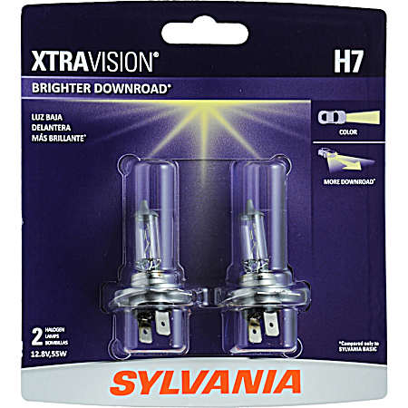 XtraVision Halogen Headlight Bulb - H7XVBP2