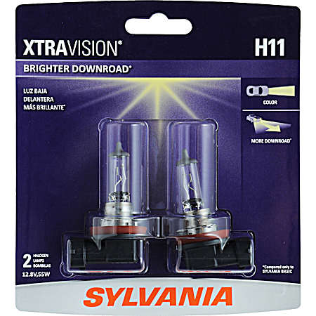 XtraVision Halogen Headlight Bulb - H11XVBP2