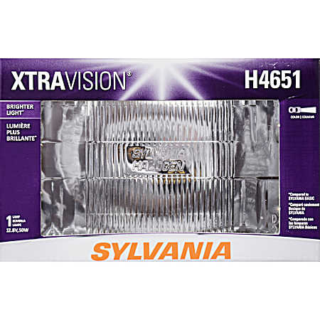 XtraVision Halogen Sealed Beam Headlight - H4651XVBX