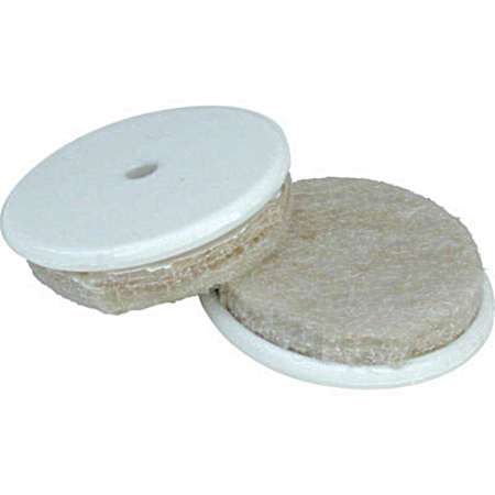 Round Adhesive Furniture Pad with Nylon - 8 Pack