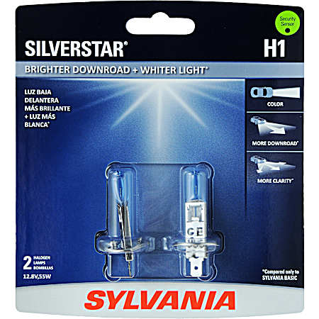 SilverStar Halogen Headlight Bulb - H1STBP2
