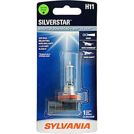 SilverStar Halogen Headlight Bulb - H11BSTBP