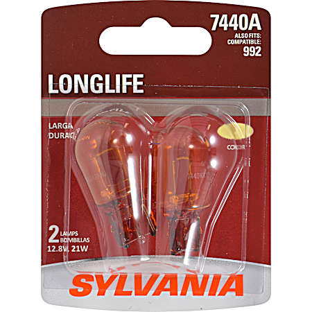 Longlife 7440A Cream Miniature Incandescent Bulbs - 2 Pk