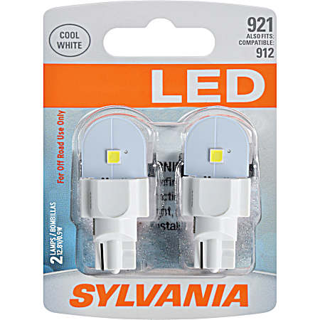 921/912 Cool White LED Lamps - 2 Pk