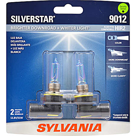 SilverStar 9012 Whiter Light Halogen Lamps - 2 Pk