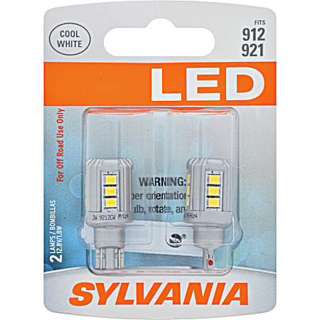912/921 White LED Mini Bulb - 2 Pk