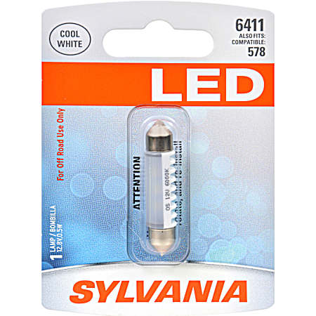6411 White LED Mini Bulb