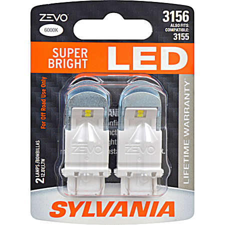3156 White LED Mini Bulb - 2 Pk