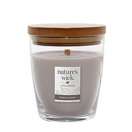 10 oz Nature's Wick Tobacco Bark Candle