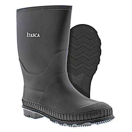 Infant Black PVC Boots