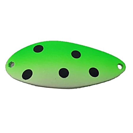 Little Cleo Spoon - Glow Green/Black Dot