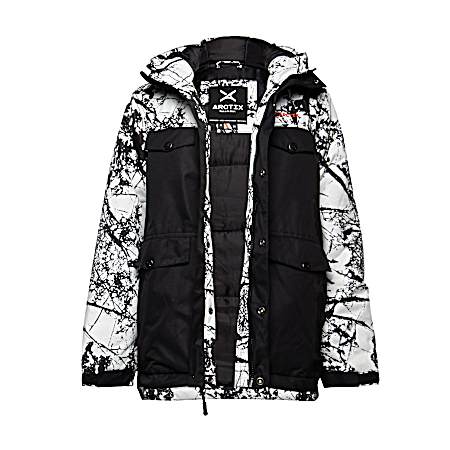 Boys' Cracked Marble White Slalom Jacket