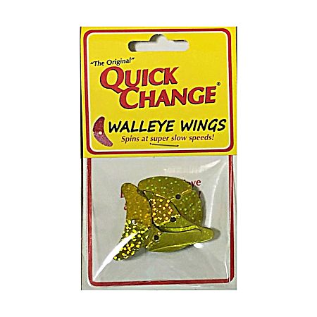 Gold Sparkle Walleye Wings Blade