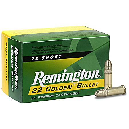 .22 LR Golden Bullet  29 Grain Rimfire Rifle Cartridges - 100 Rounds