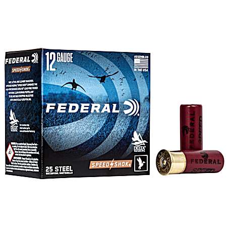 12 Gauge Speed-Shok Waterfowl 2-3/4'' 4 Shot Cartridges - 25 Rounds