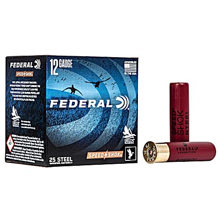 12 Gauge 3-1/4'' Speed-Shok 3 Shot Waterfowl Shotshells - 25 Rounds