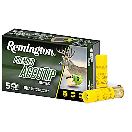 20 Gauge Premier AccuTip 2-3/4'' 260 Grain Sabot Slug - 5 Rds