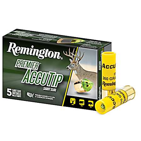 20 Gauge Premier AccuTip 3 '' 260 Grain Sabot Slugs - 5 Rounds
