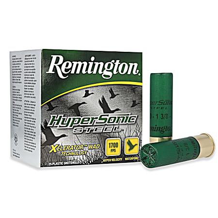 12 Gauge Hypersonic Steel Waterfowl 3'' 4 Shot Cartridges - 25 Rounds