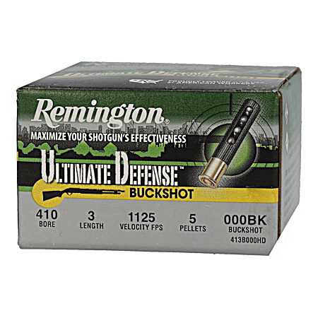 .410 Ga 3 inch  000 Buck HD Ultimate Home Defense Buckshot Shotshells - 15 Rds
